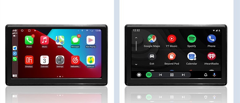 Ecran proiecție wireless IPS portabil pentru mașină, ecran inteligent, Carplay, Android AUTO - imagine 5